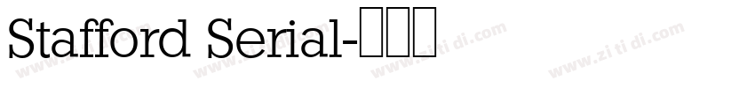 Stafford Serial字体转换